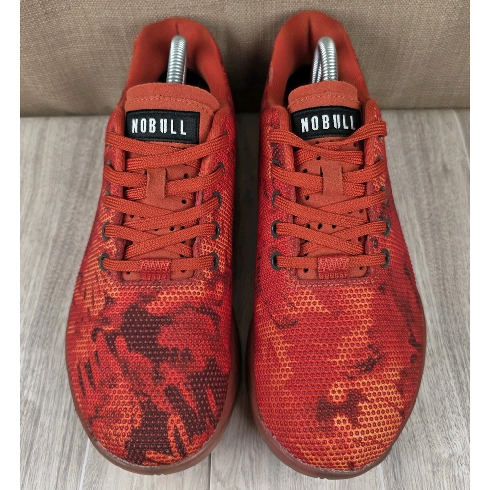 No Bull Orange Passion Camo Lace Up Super Fabric Training Sneakers Women Size 10
